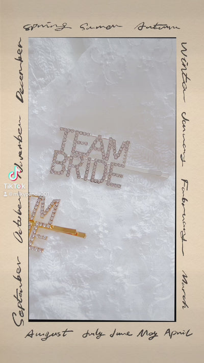 Team Bride Hair Clip