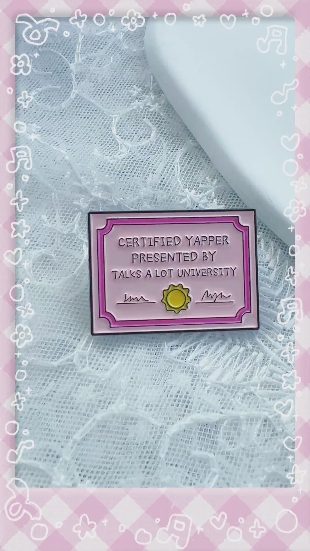 Certified Yapper Pin