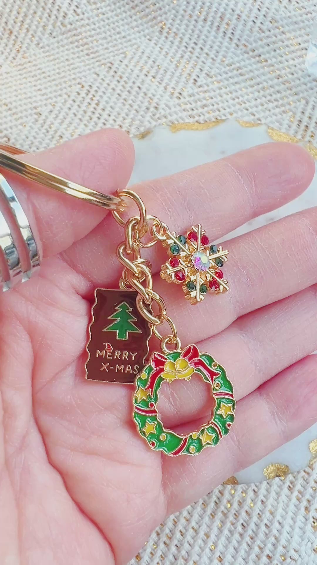 Christmas Theme Keyring