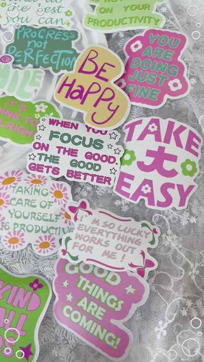 50 Pcs Inspiration Vinyl Stickers