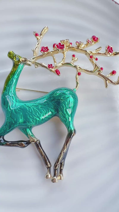Reindeer Brooch