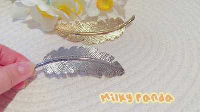 Large Feather Hair Clip