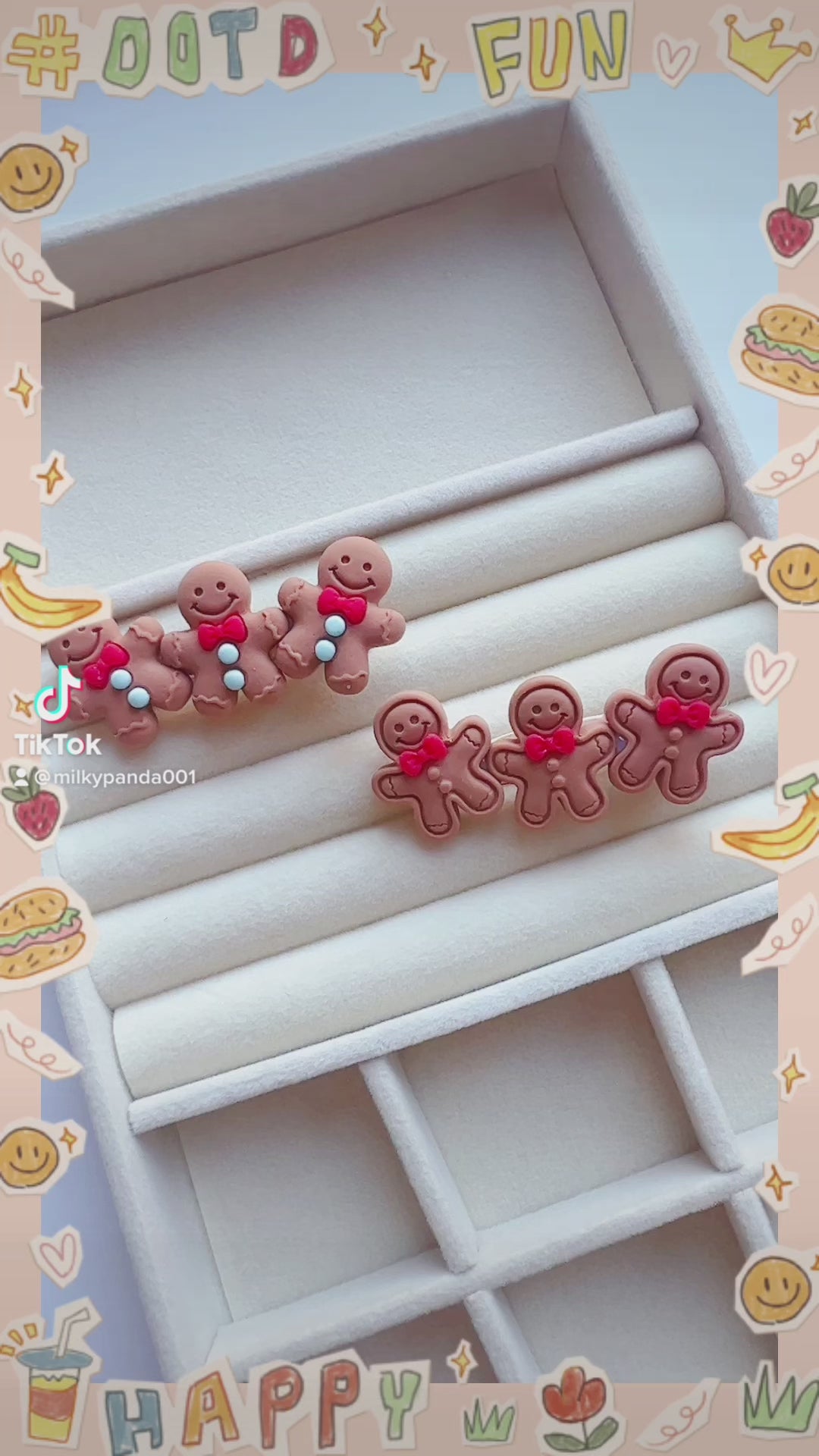 Gingerbread Man Hair Clip