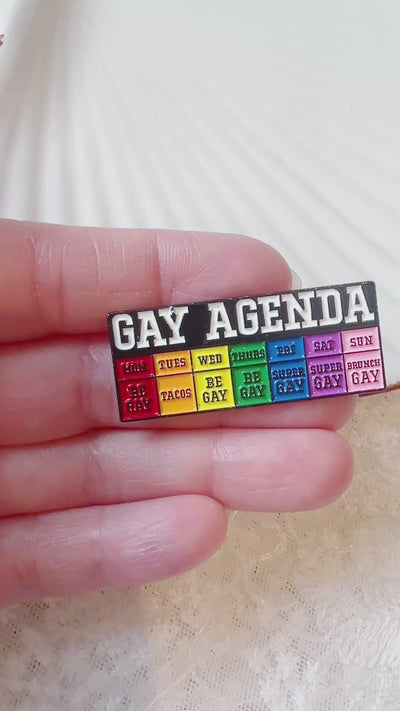 Gay Agenda Pin