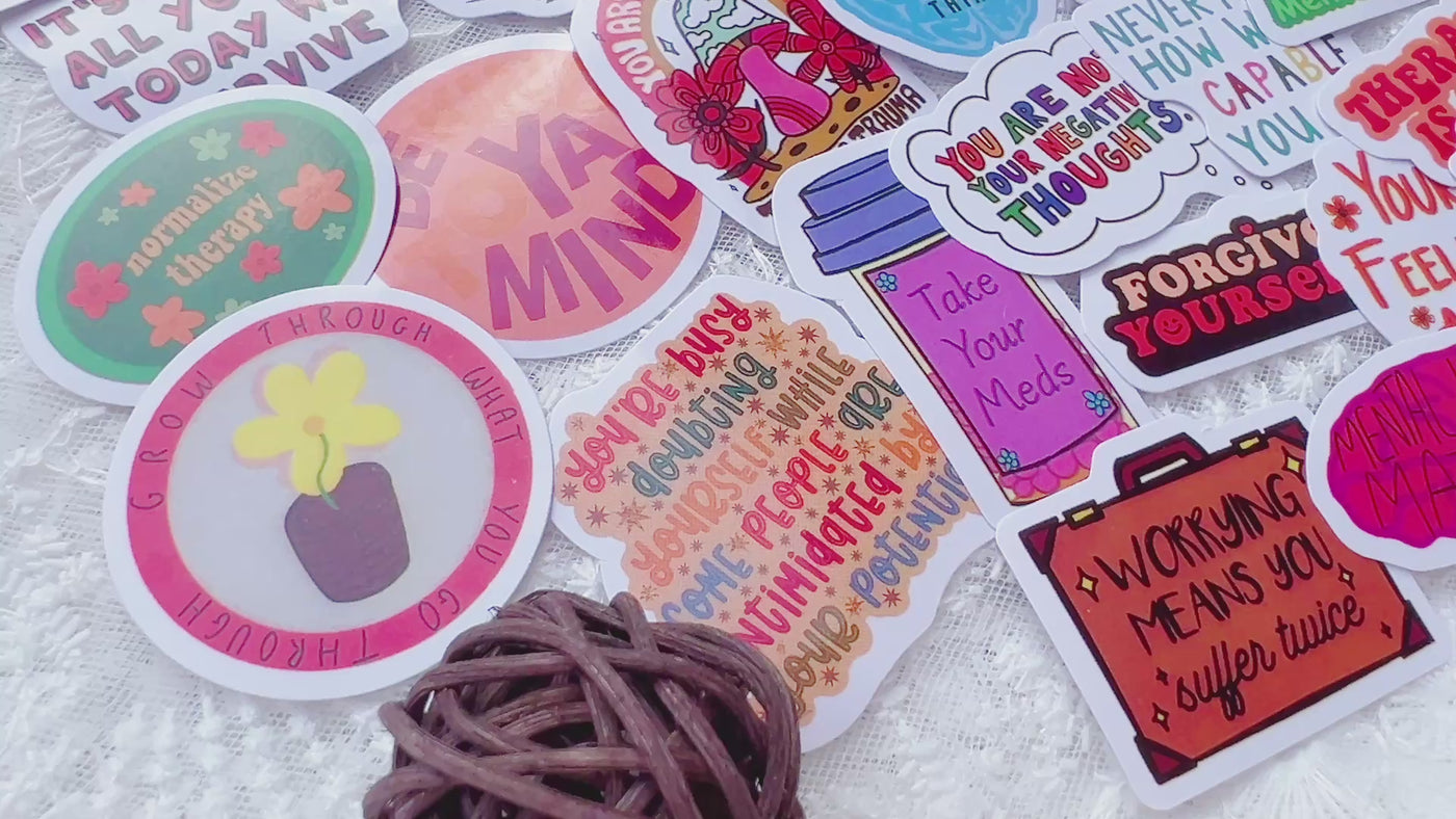 Mental Health Vinyl Stickers