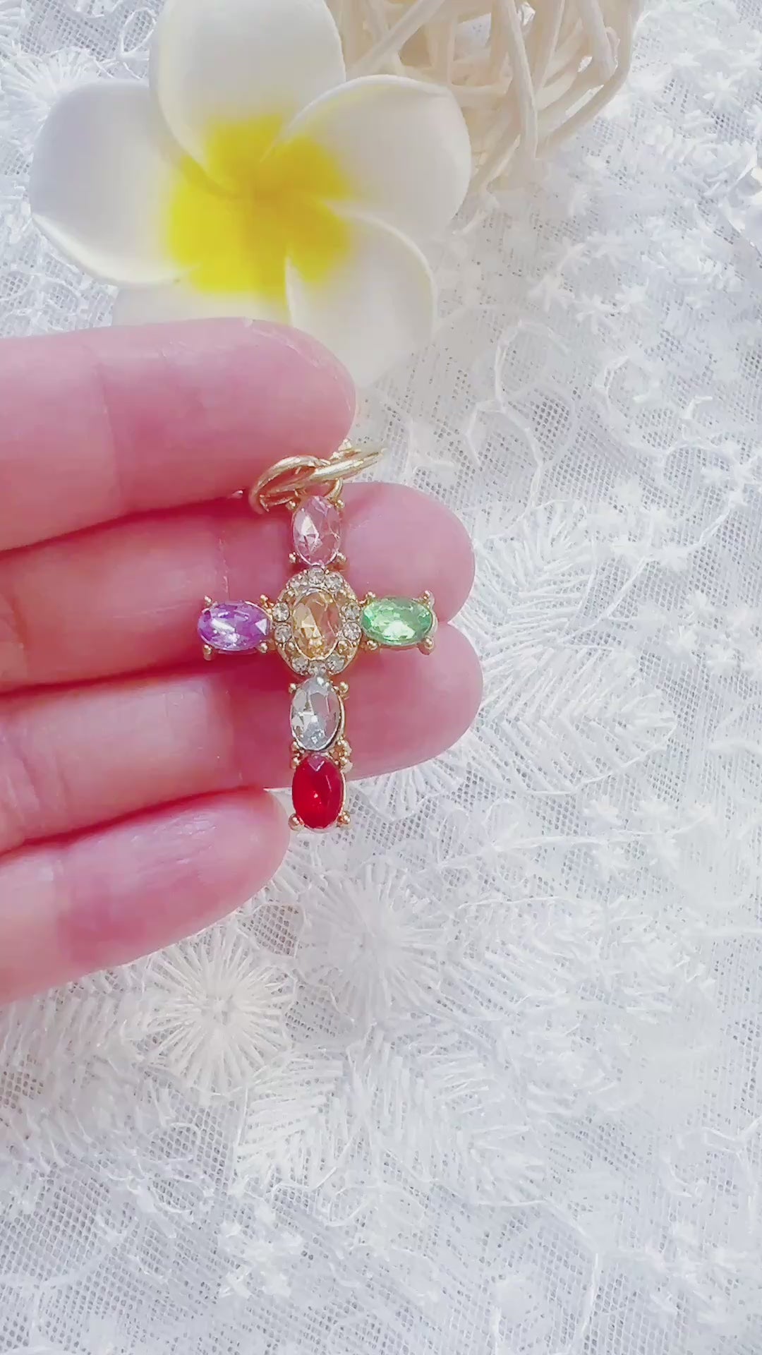 Cross Keyring Charm