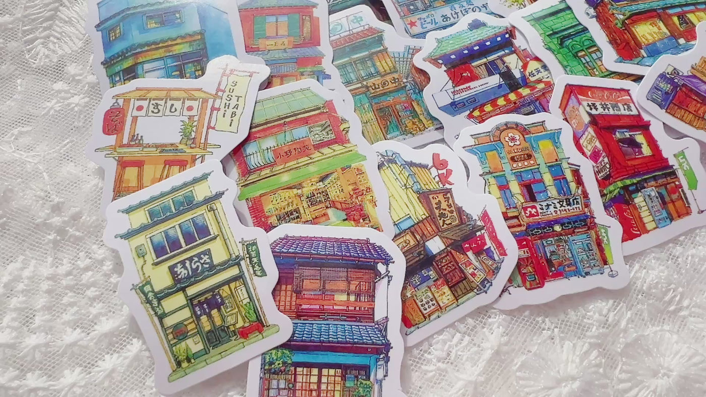 Japanese Store Vinyl Stickers