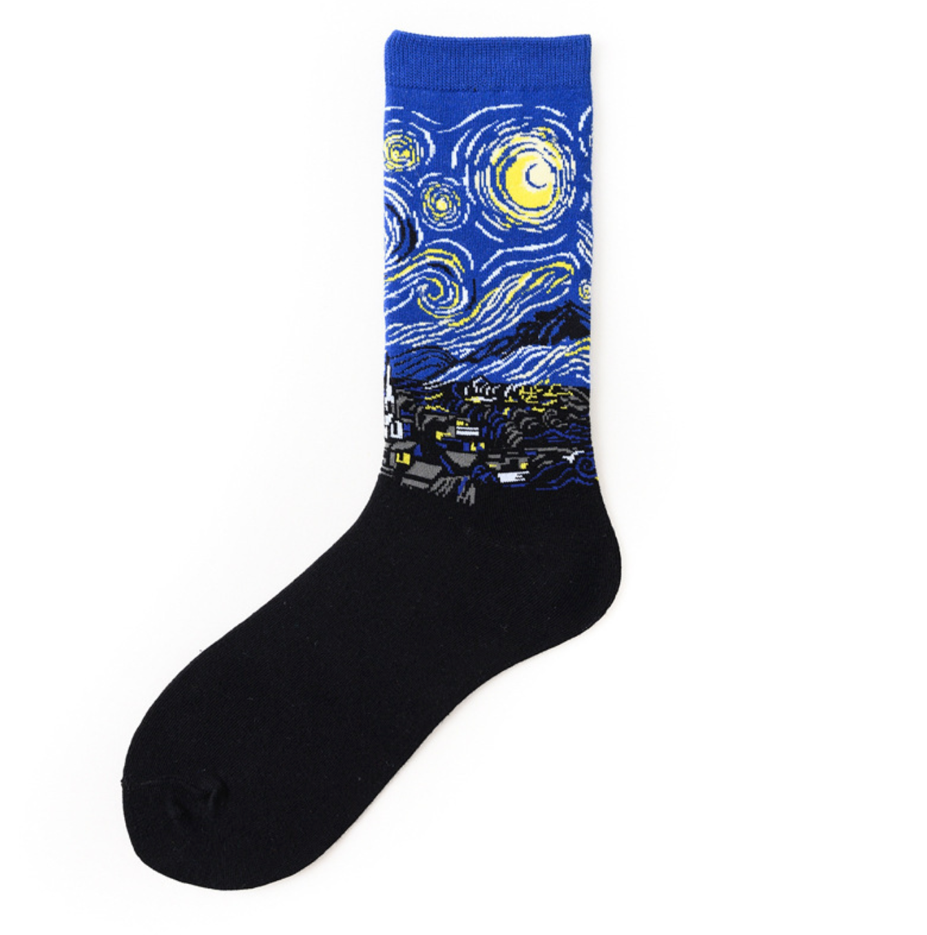 Oil painting pattern unisex socks - Milky Panda