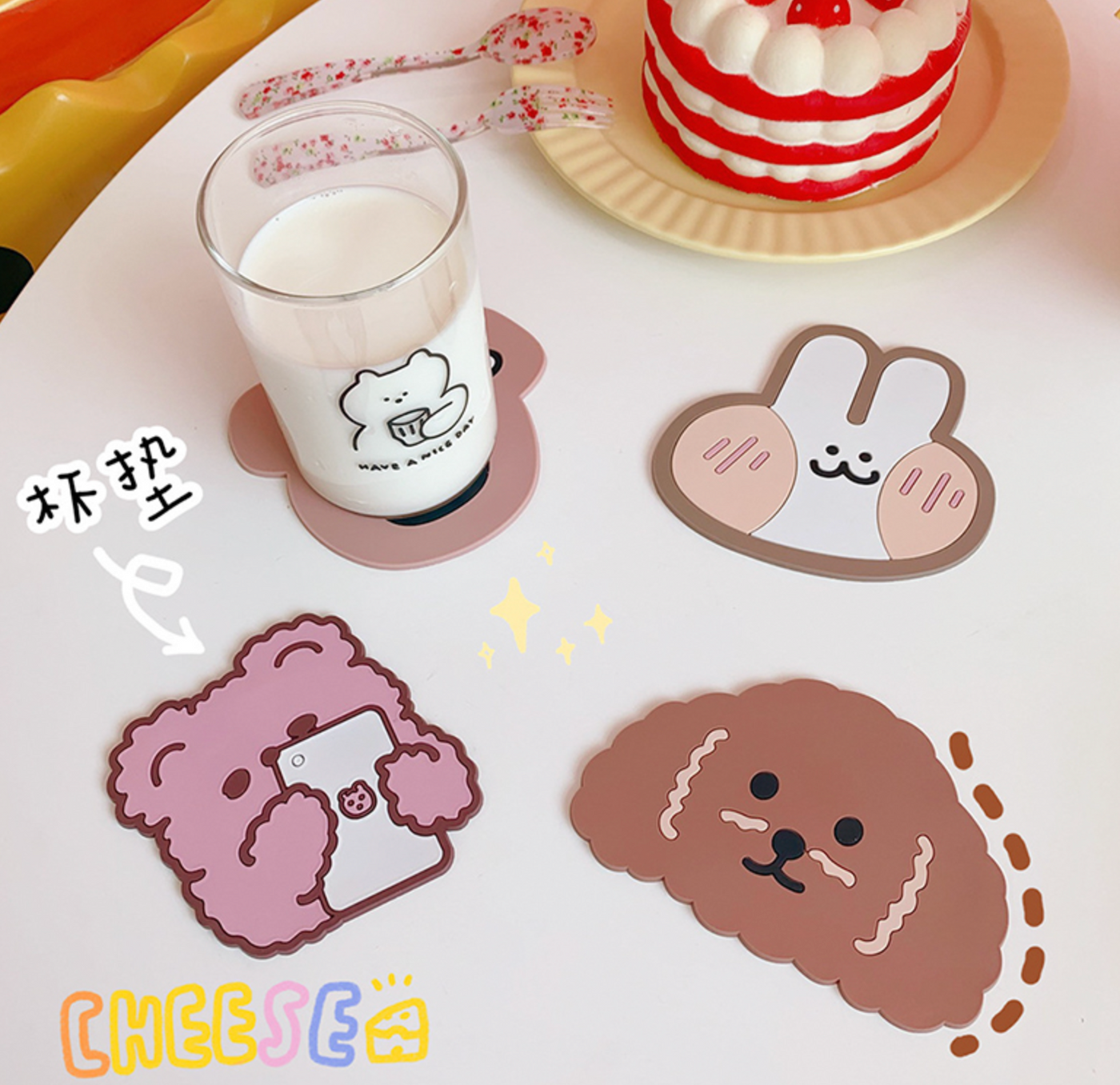 Silicone Animal Coasters