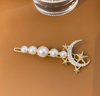 Star Moon Hair Clip