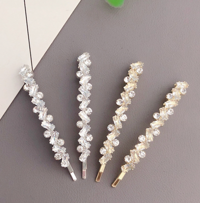 2 Pcs Rhinestone Hair Clips