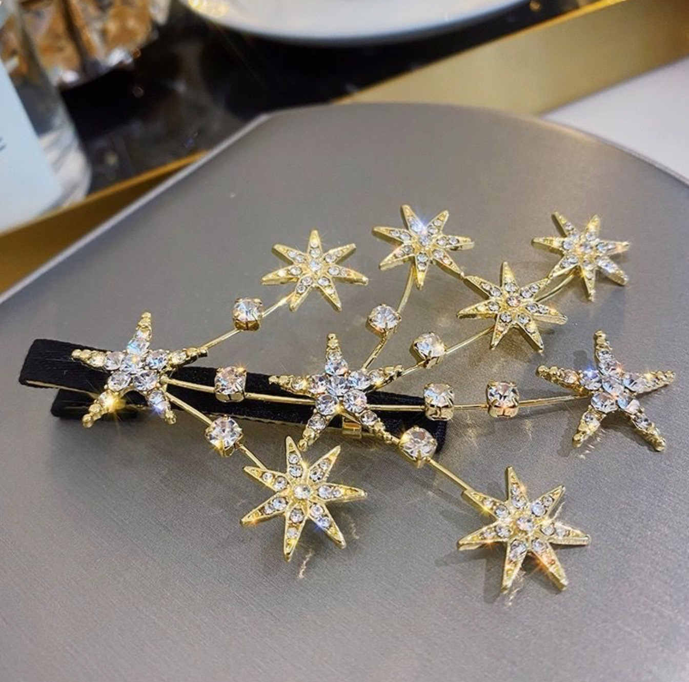 Crystal Stars Hair Clip