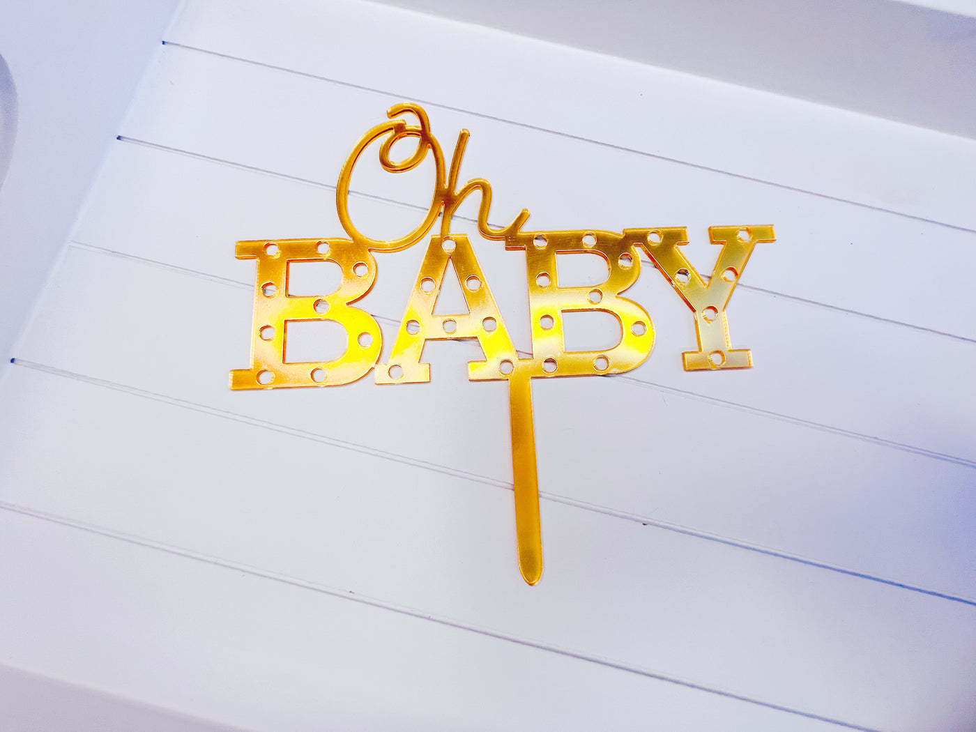 Oh baby  cake topper decoration - Milky Panda