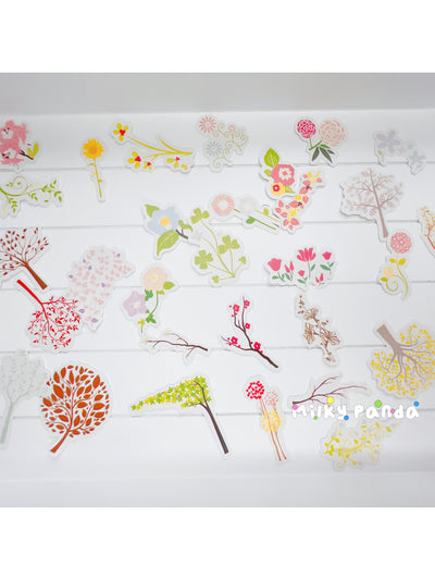 Plants & Flowers stickers pack - Milky Panda