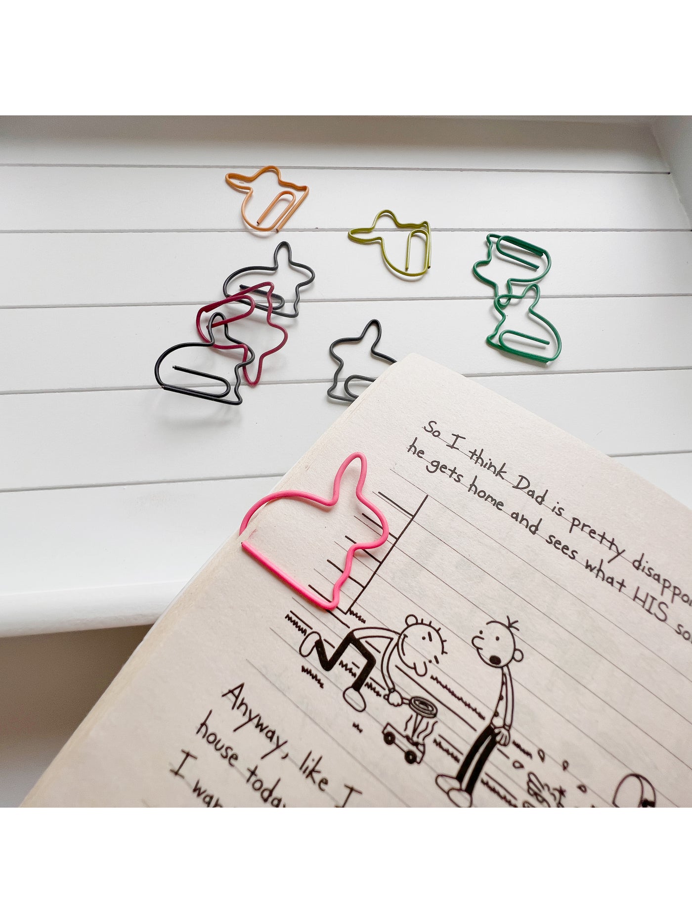 Bunny paper clips - Milky Panda