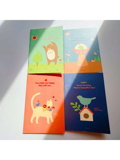 4 Pcs note books - Milky Panda