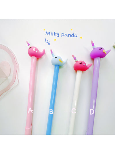 Whale with horn pen - Milky Panda