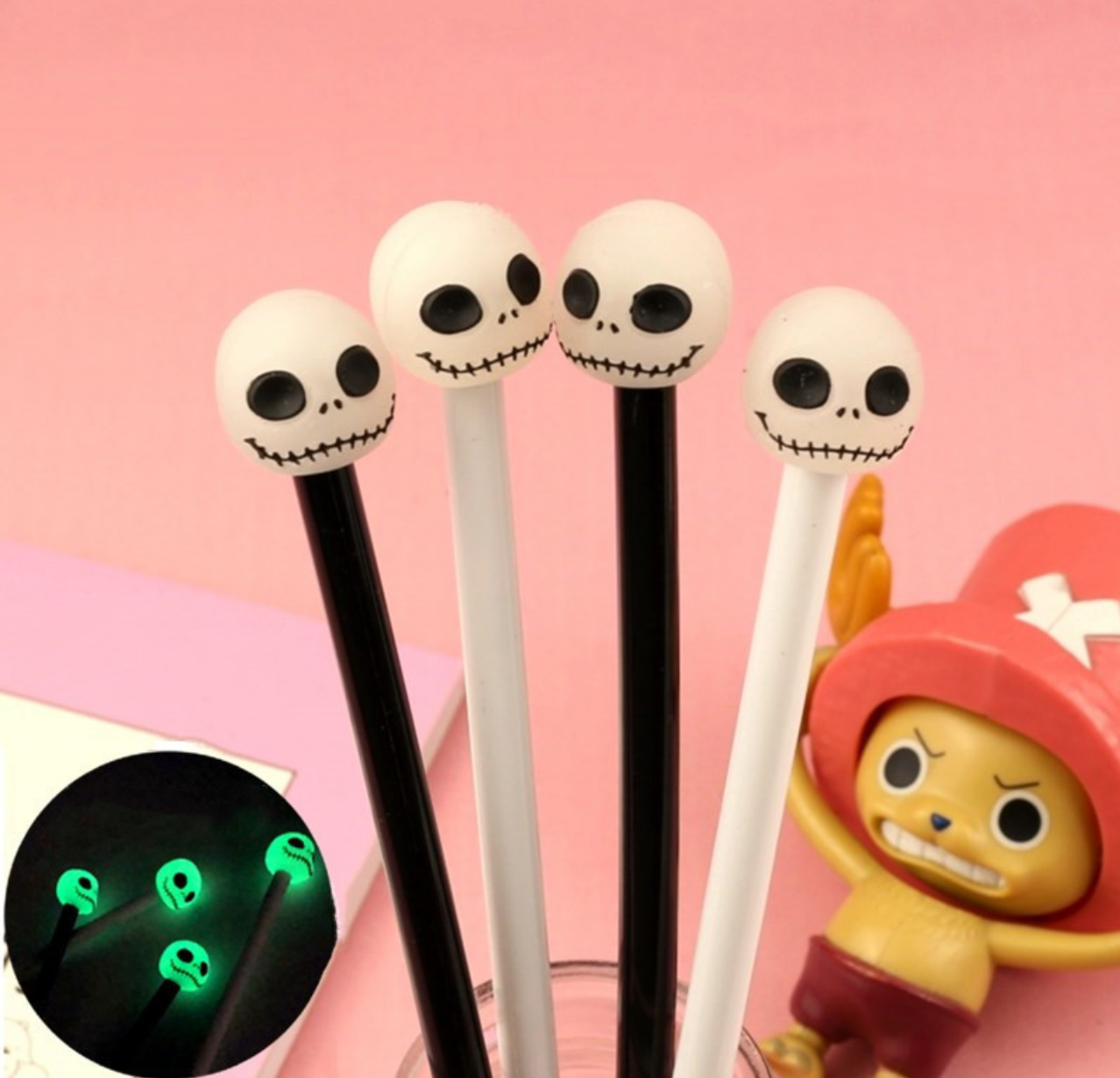 Halloween Skull Luminous Fine Point Pen