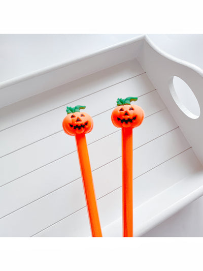 Pumpkin funny face pen