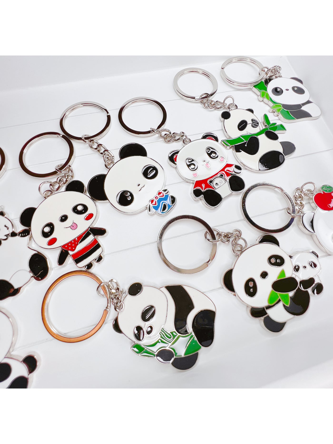 Panda keyrings - Milky Panda