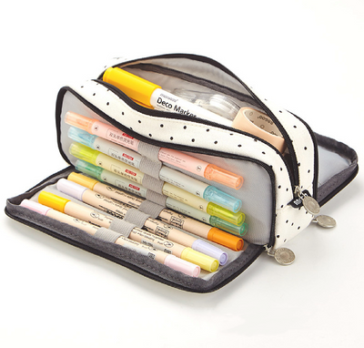 Multi Compartment Large Capacity Pencil Case