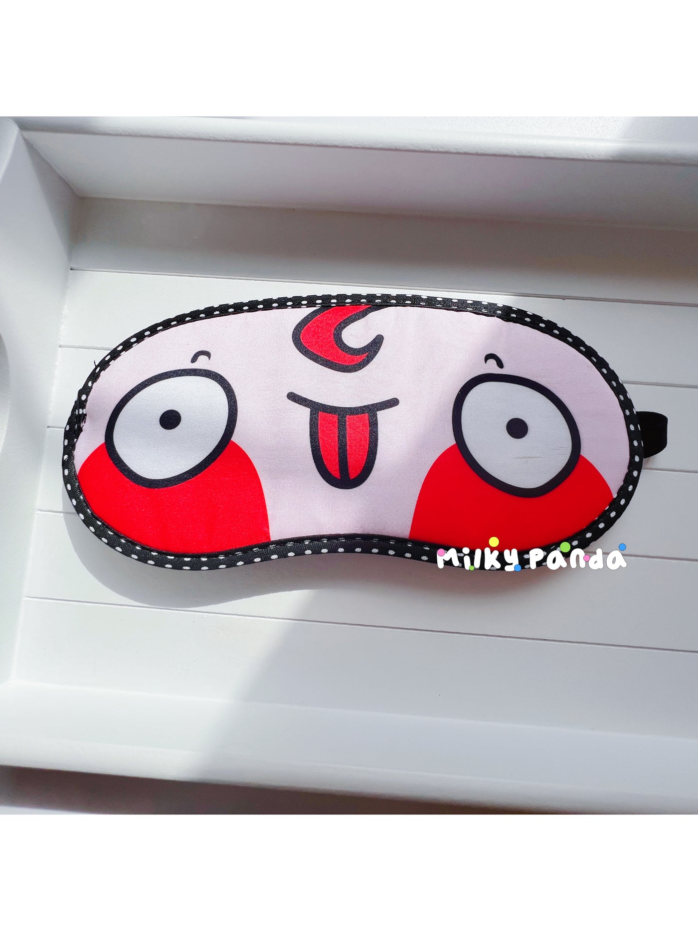 Funny face eye mask - Milky Panda