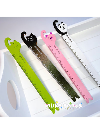 Animal Wooden Ruler - Milky Panda