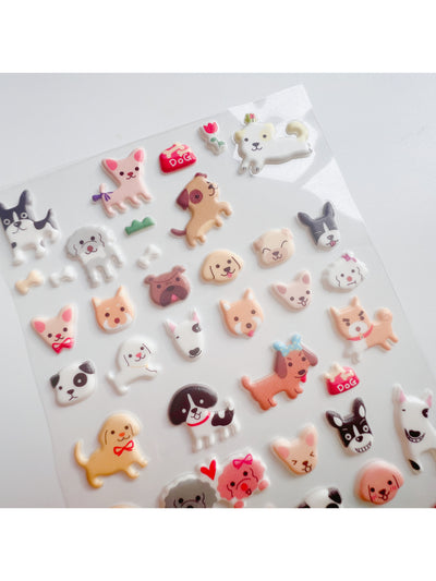 Puppies puff sticker