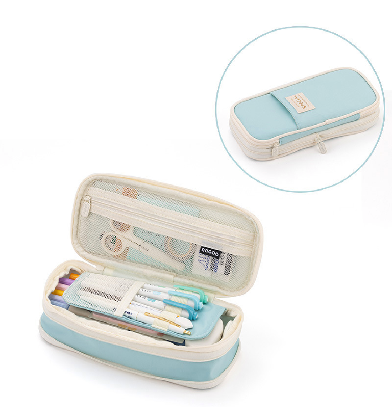 Multi Compartment Pencil Case