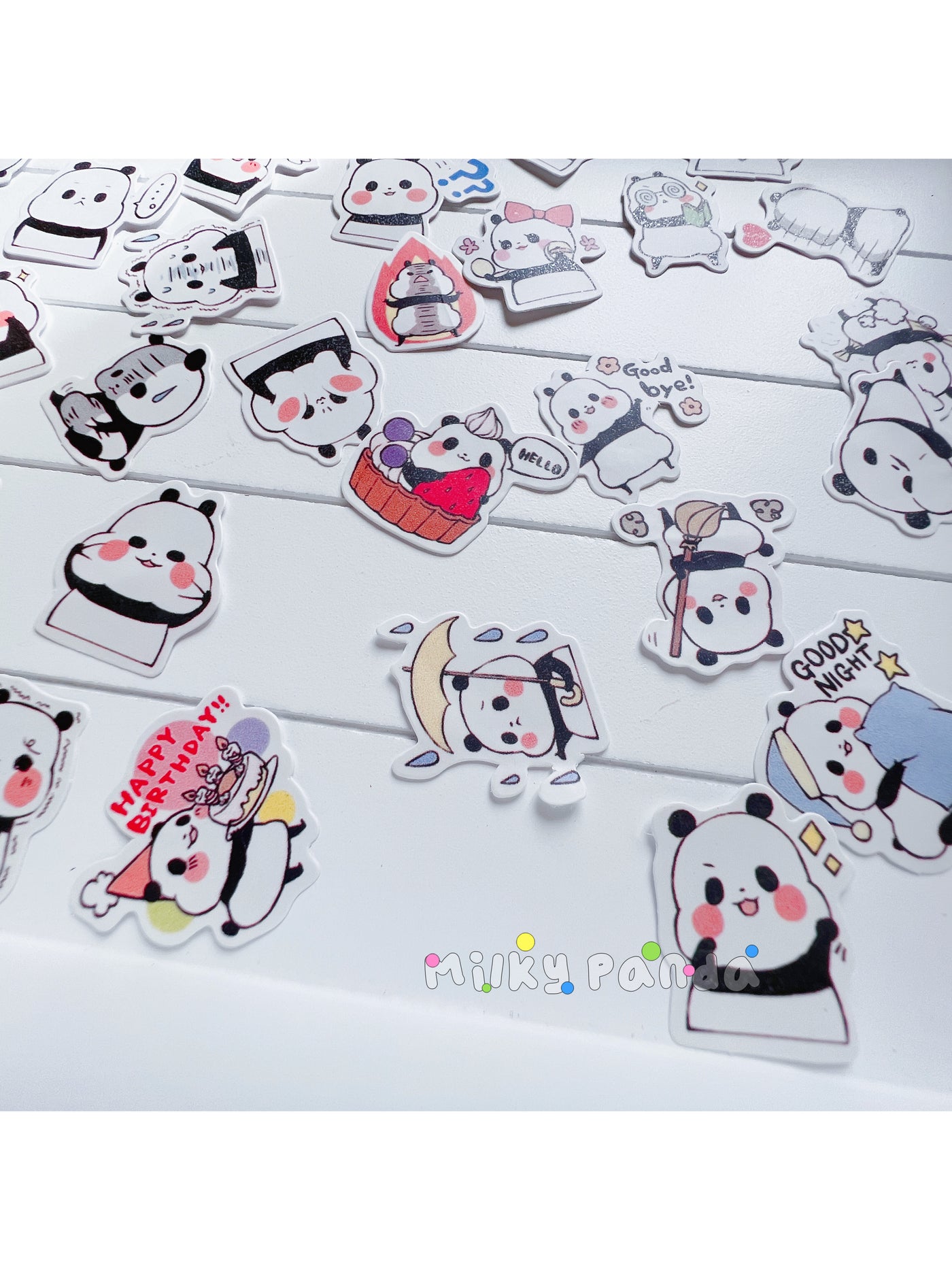 Panda stickers pack - Milky Panda