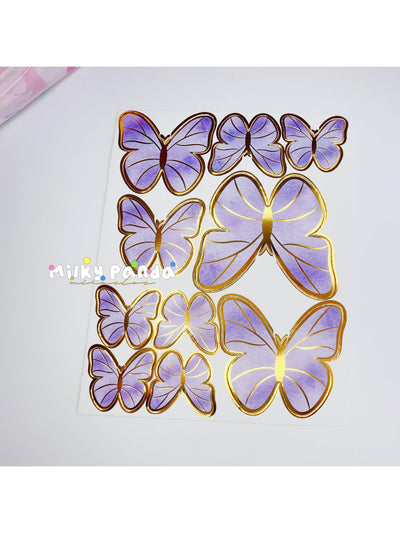 Butterfly cake topper set