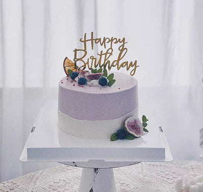 Happy birthday cake topper decoration