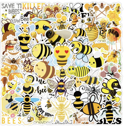 Bees Vinyl Skateboard Sticker | Honey Bee Stickers | Milkly Panda 