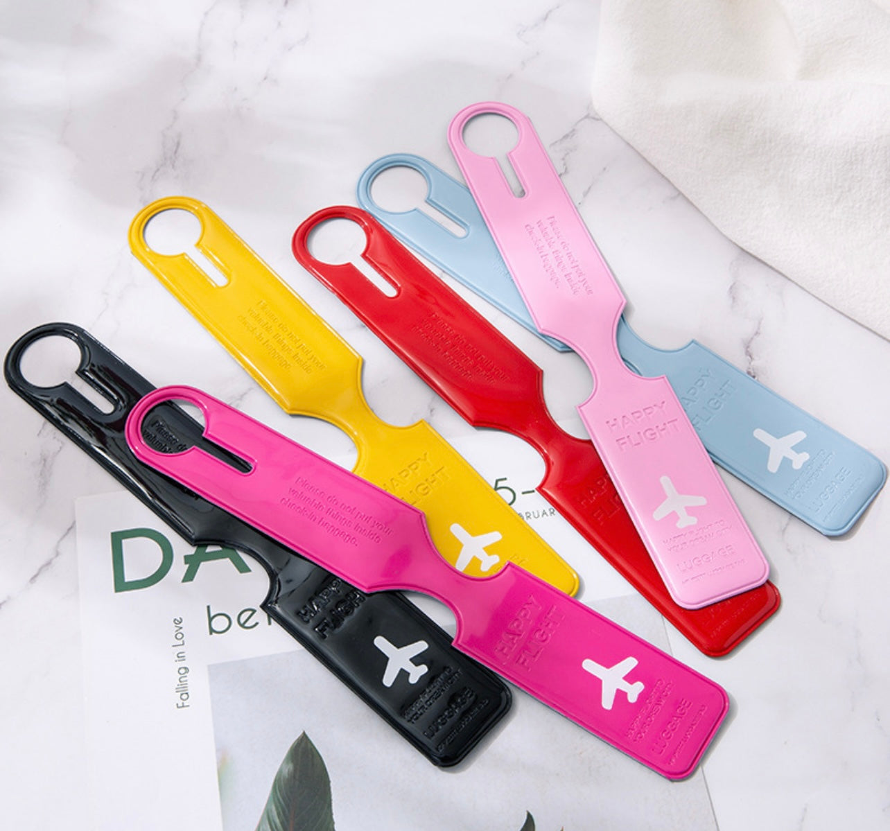 Colourful luggage baggage tag