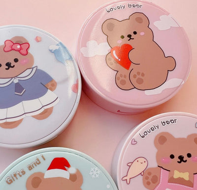 Bear contact lens case - Milky Panda