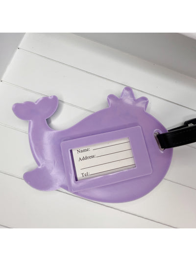 Whale luggage tag - Milky Panda