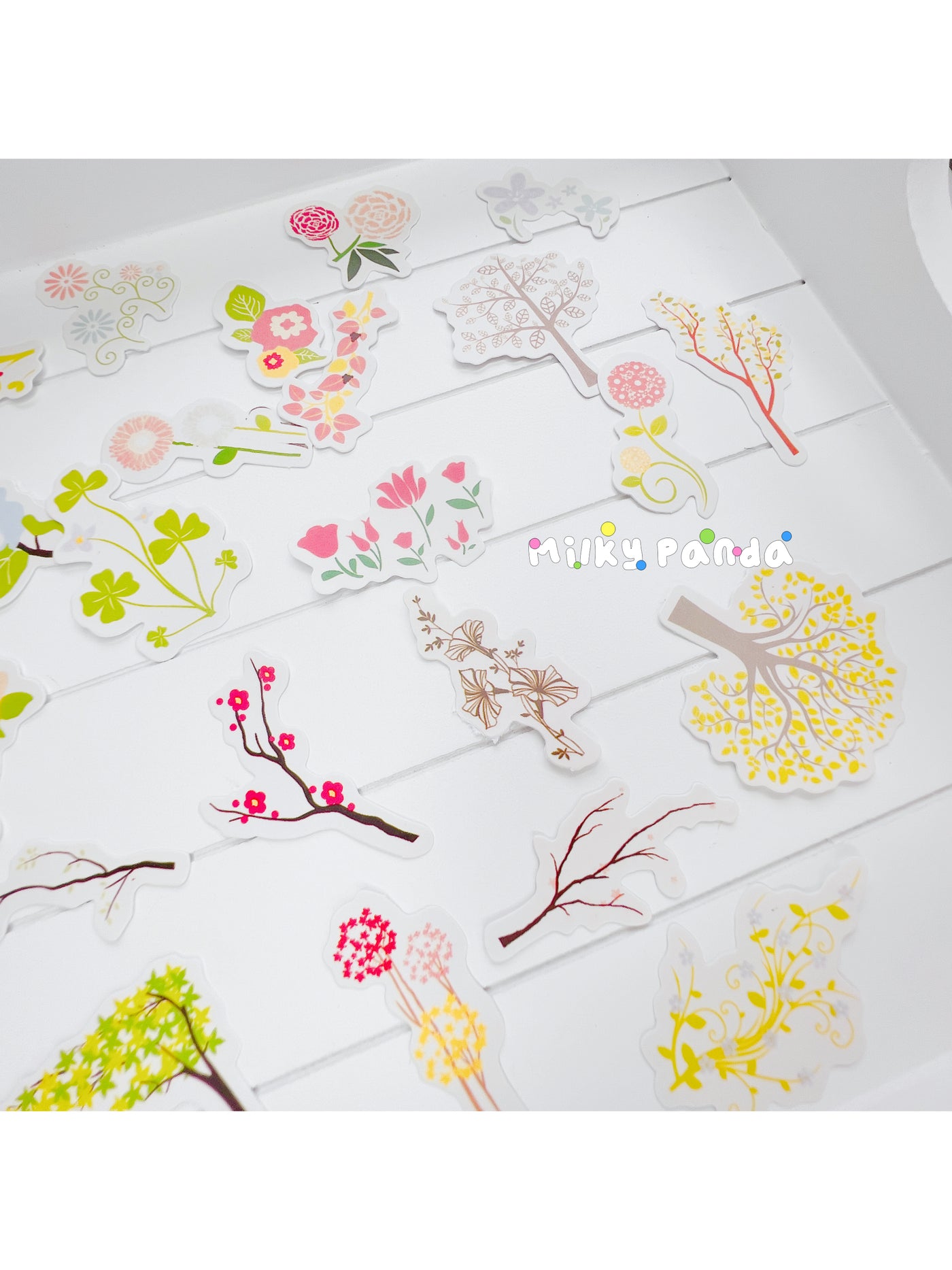 Plants & Flowers stickers pack - Milky Panda