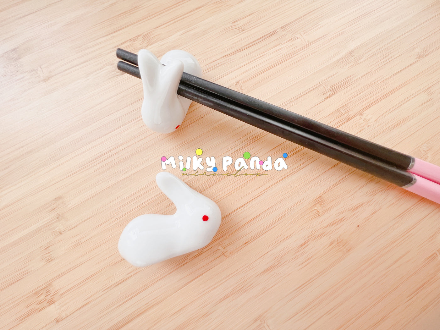 Bunny Chopsticks Spoon Rest Set - Milky Panda