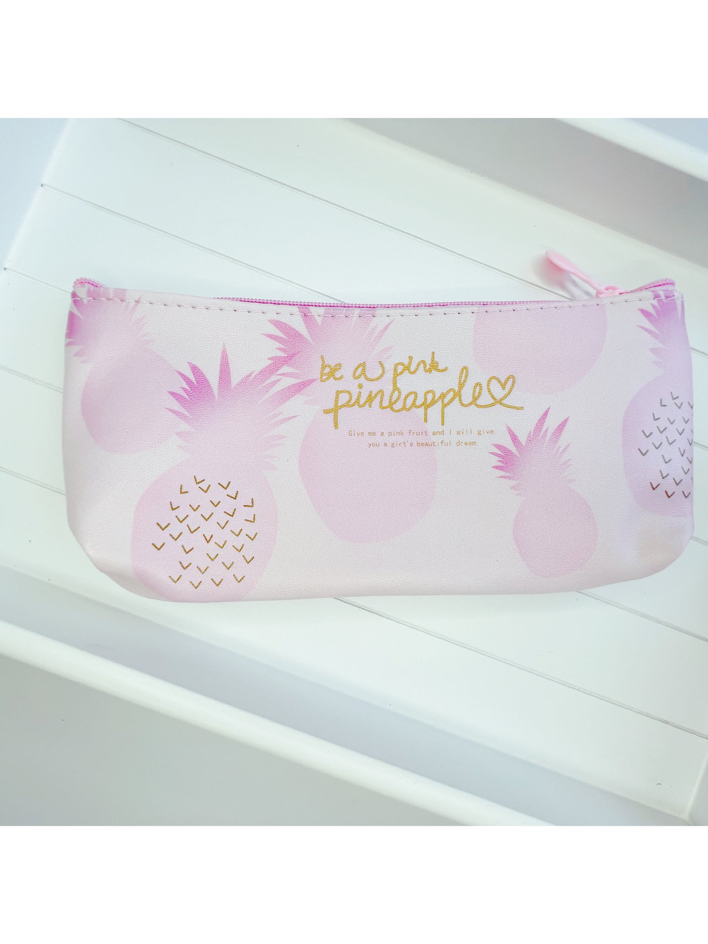 Pinky pen case Pineapple pencil case - Milky Panda