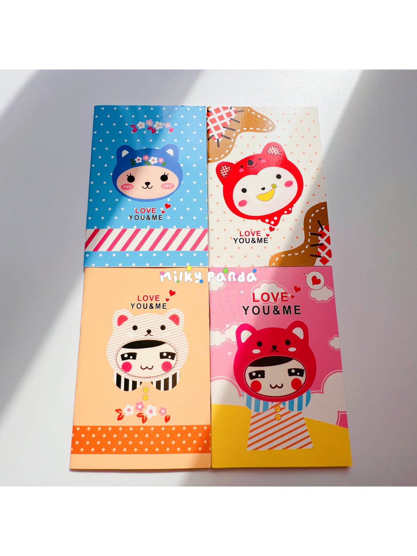 Custom Cartoon Notebook | Cute Notebooks | Milky Panda 