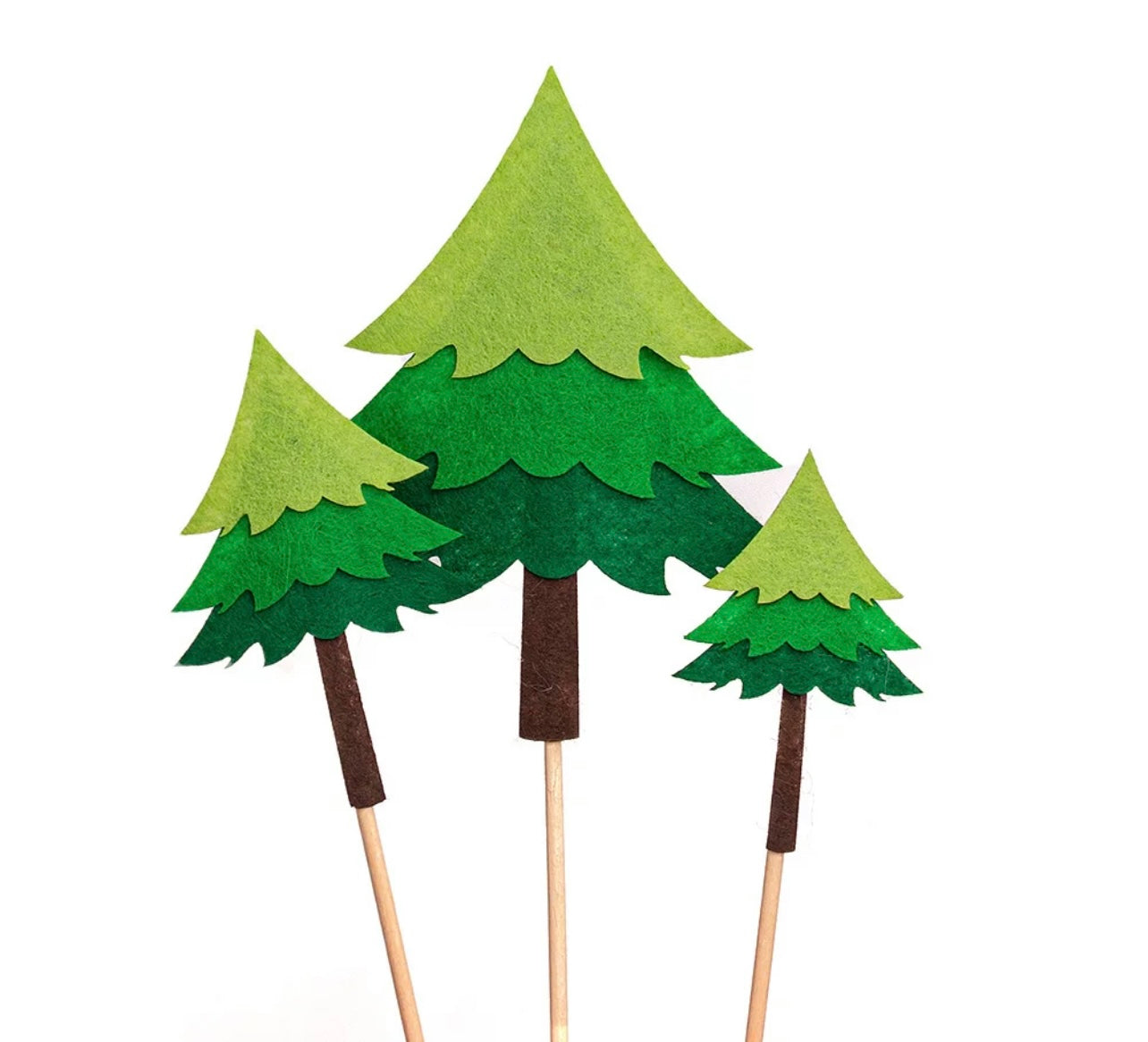 Tree plants cake topper decoration - Milky Panda