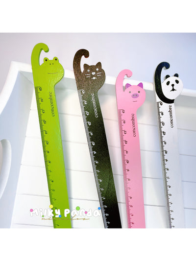 Animal Wooden Ruler - Milky Panda