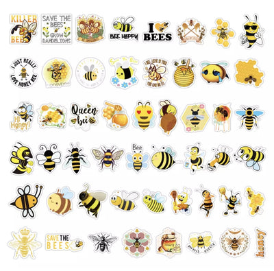 Bees Vinyl Skateboard Sticker | Honey Bee Stickers | Milkly Panda 