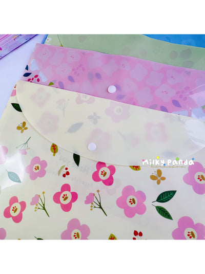 Floral A4 Folders | Floral File Folders | Milky Panda 