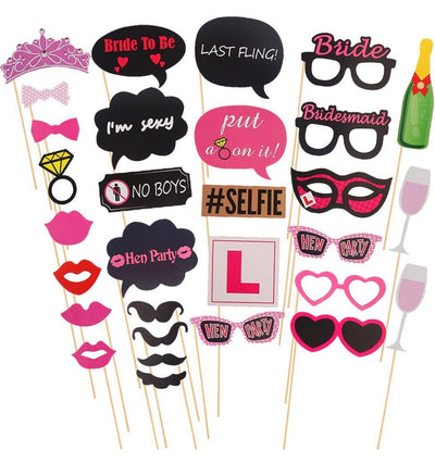 Hen Party Photo Booth | Hen Party Photo Props | Milky Panda