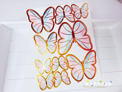  Butterfly cake topper set