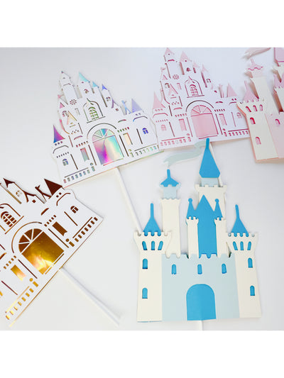 Castle cake topper decoration set