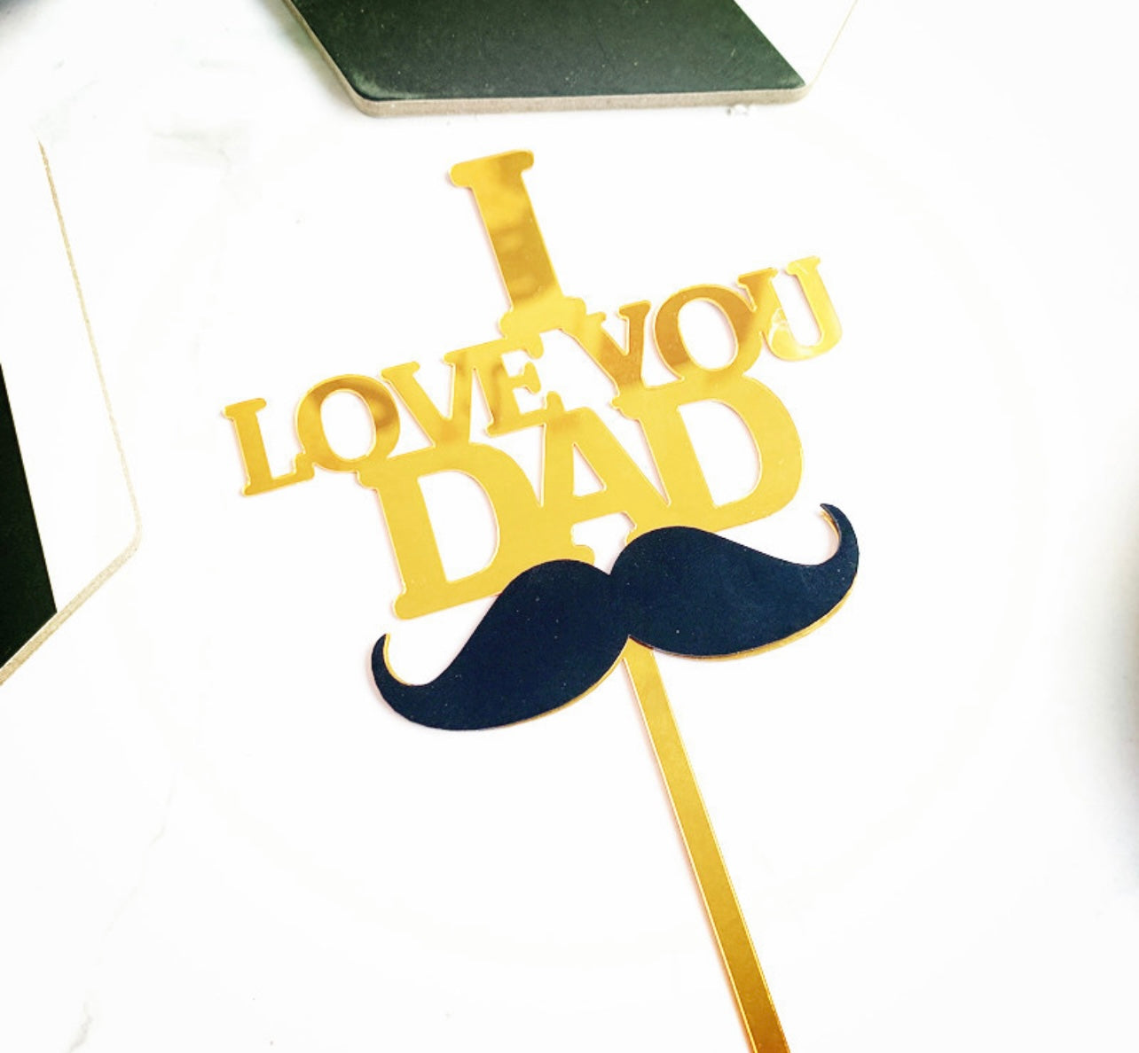 I love you dad cake topper decoration - Milky Panda