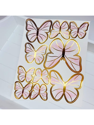  Butterfly cake topper set