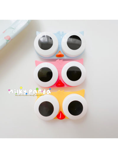 Owl contact lens case - Milky Panda